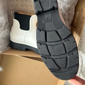 Brand New Ugg White Rain Boots. Size 8